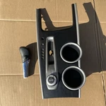 2013-2016 Nissan Pathfinder Shifter Bezel Trim Cup Holder Black Silver Knob 4X4 Used. Price: $40.00.