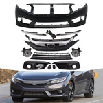 For 2016-2018 Honda Civic Sedan Front Bumper Upper Lower Grille W/ Fog Light New. Price: $229.99.