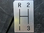 64-67 C2 Corvette 3-SPEED Shift Indicator Plate--gm #3848292--NOS--NCRS!! New. Price: $24.95.