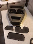 2005-07 Dodge Dakota Automatic Floor Center Console Cup Holder Slate Gray Used. Price: $115.00.