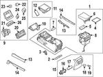 Genuine Nissan Console Tray 969A1-7JA0A New. Price: $128.54.