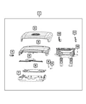 Genuine Mopar Console Armrest 7ZH962X7AA New. Price: $611.80.
