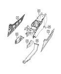 Genuine Mopar Floor Console Panel 7LR671RRAC New. Price: $131.76.