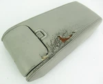 Jaguar XJ8 Xjr Vanden Plas Center Console Arm Rest Cup Holder Tan 1998-2003 Used. Price: $75.00.