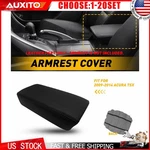 Black Real Leather Armrest Cover For Acura Tsx Years 2009 Through 2014 1-10X New. Price: $214.19.