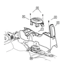 Genuine Mopar Floor Console Bracket 4783733AF New. Price: $20.18.