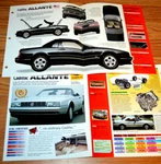 1993 Cadillac Allante Specs Info Original Poster Brochure New. Price: $17.99.