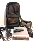 7" Lcd Monitor Dvd 220S Player Dodge Ram Case Portable Has All Cables Used. Price: $39.99.