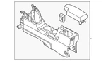 Genuine Nissan Console Assembly 96910-6EM0A New. Price: $603.24.