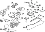 Genuine Honda Console Armrest 83405-T60-A21ZA New. Price: $237.47.