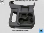 1BP561DHAB 06 07 08 Dodge Ram 1500 Front Floor Console W/ Cupholder Trim Panel Used. Price: $209.00.